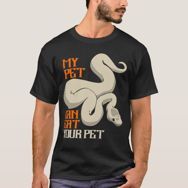 Camiseta Python Coma Seu Pet Ball Python Cobra Boa (Frente)