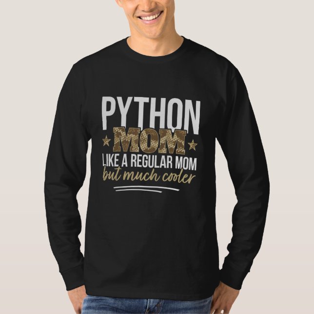 Camiseta Python Mãe Pet Python Proprietário Cobra (Frente)