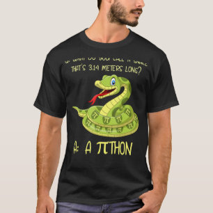 Camiseta Python Pithon Pi Símbolo Engraçado Matemática Teac