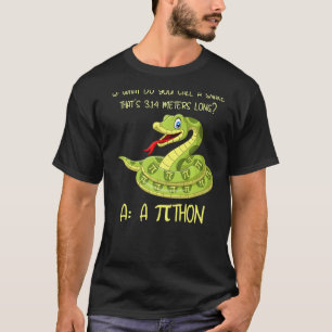 Camiseta Python Pithon Pi Símbolo Engraçado Matemática Teac