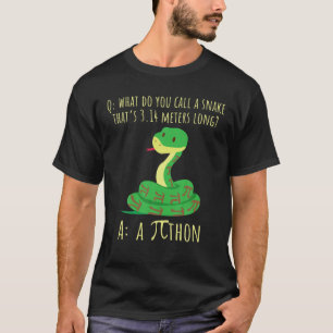 Camiseta Python Pithon Pi Símbolo Engraçado Matemático Prof