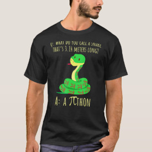 Camiseta Python Pithon Pi Símbolo Engraçado Matemático Prof