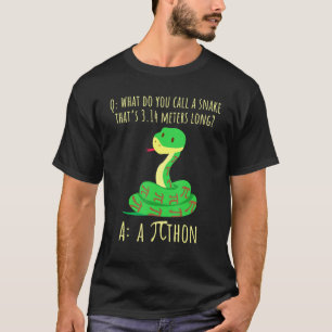 Camiseta Python Pithon Pi Símbolo Engraçado Matemático Prof