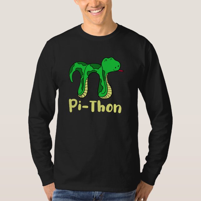 Camiseta Python Pithon Pi Symbol Fun Math Teacher Pi Day sn (Frente)