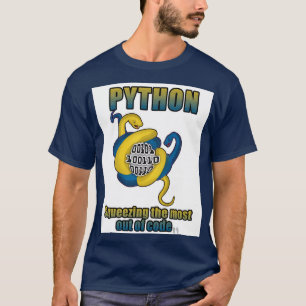 Camiseta Python: Pressionando o máximo de código