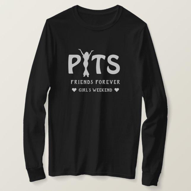 Camiseta PYTS Jovens Coisas Bonito Amigos para Sempre (Frente do Design)