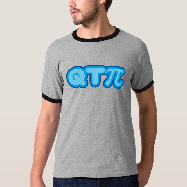 Camiseta Q T Pi (azuis) (Frente)