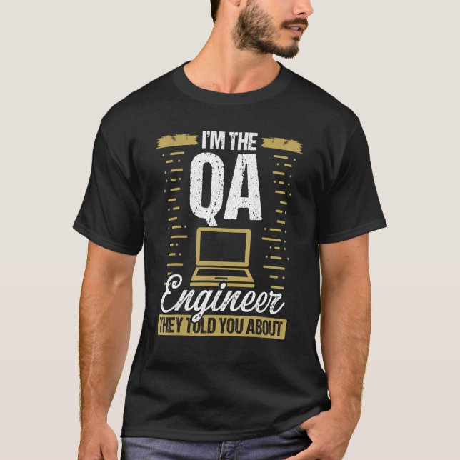 Camiseta QA Engineering Code Testing Quality Assurance Soft (Frente)