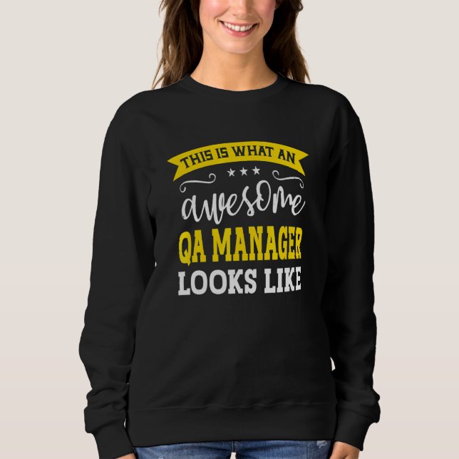 Camiseta QA Manager Job Title Employee Funny Worker QA Mana (Frente)