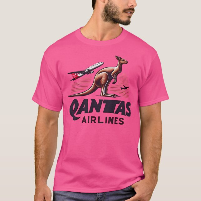 Camiseta Qantas Airlines (Frente)