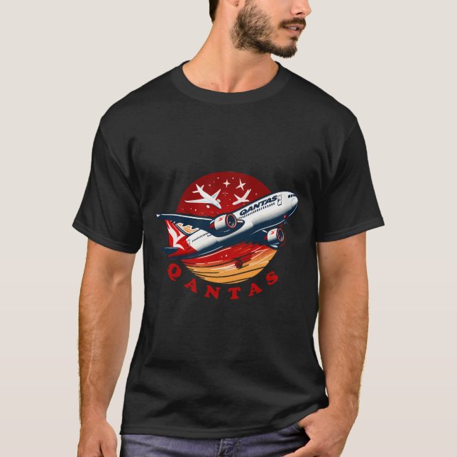 Camiseta Qantas Airlines (Frente)