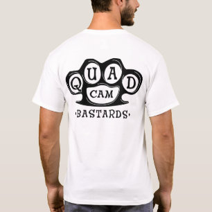Camiseta QCB Knucks (preto no branco)