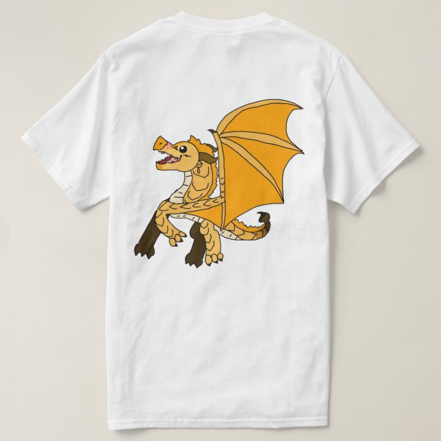 Camiseta Qibli Wings of Fire (Verso do Design)