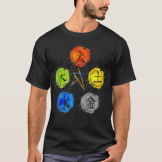Camiseta Qigong 5 elementos Balanceamento Tai Chi