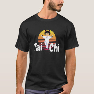 Camiseta Qigong Tai Chi para homens, mulheres e crianças
