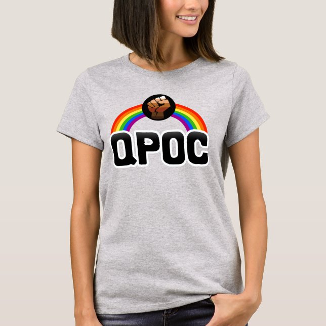 Camiseta QPOC Progress Pride (Frente)