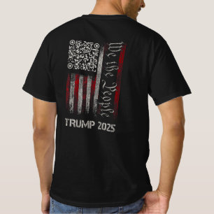 Camiseta QR Flag Funny Trump Dance Code (Código de Dança En
