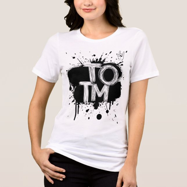 Camiseta QRCODE_TOTM_scribble Pintar diafragma (Frente)
