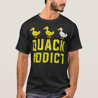 Camiseta Quack Addicto Para Proprietário Da Fazenda Ornitol