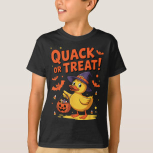 Camiseta Quack Ou Trate O Feliz Dia das Bruxas De Borracha 