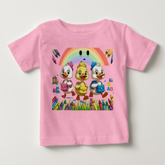 Camiseta "Quacking into Kindergarten!" – Cute Duck Back-to- (Frente)