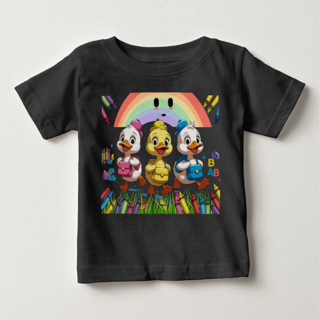 Camiseta "Quacking into Kindergarten!" – Cute Duck Back-to- (Frente)