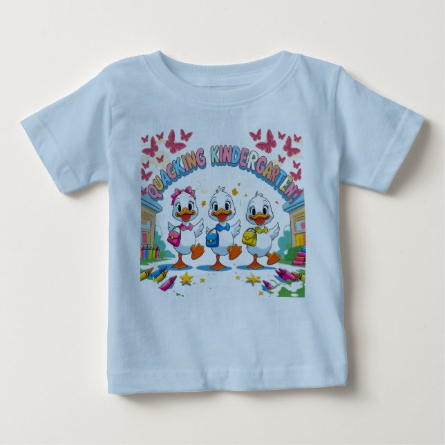 Camiseta "Quacking Kindergarten – Cute Duck Back-to-School  (Frente)