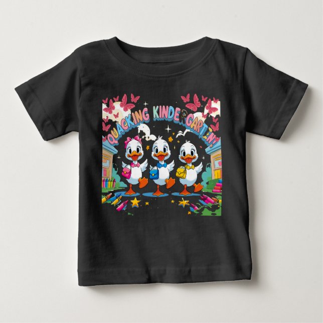 Camiseta "Quacking Kindergarten - Pato Bonito de Volta à Es (Frente)