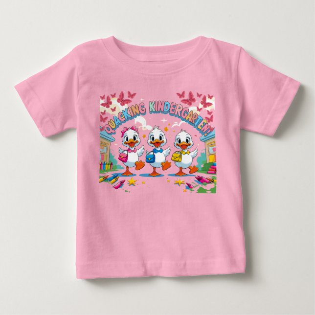 Camiseta "Quacking Kindergarten – Pato Fofo de Volta à Esco (Frente)