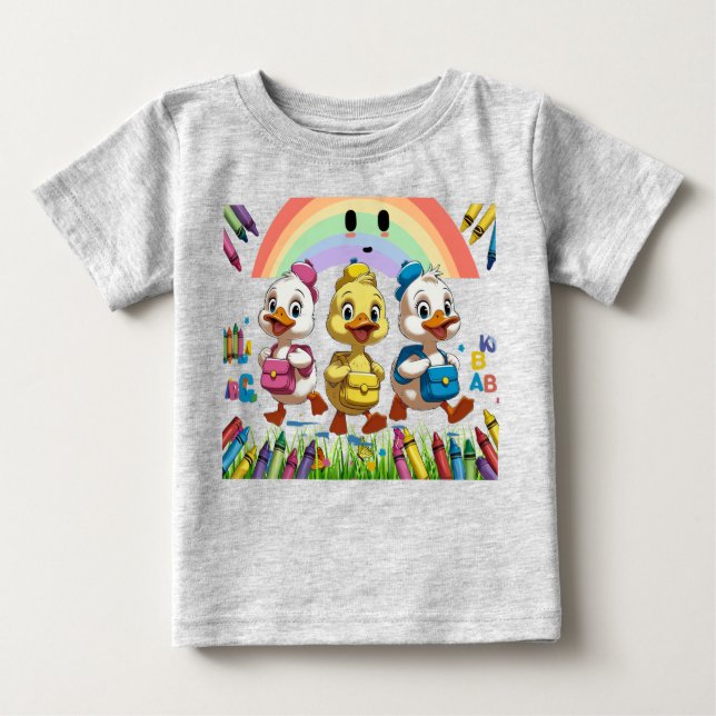 Camiseta "Quacking no jardim de infância!" - Pato bonito de (Frente)