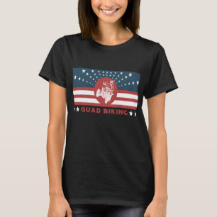 Camiseta Quad Biking American Flag ATV Gift Sweet