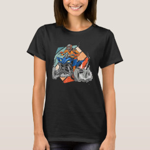 Camiseta Quad Retro Quad Riding Quatro Rodas Atv Para Rapaz