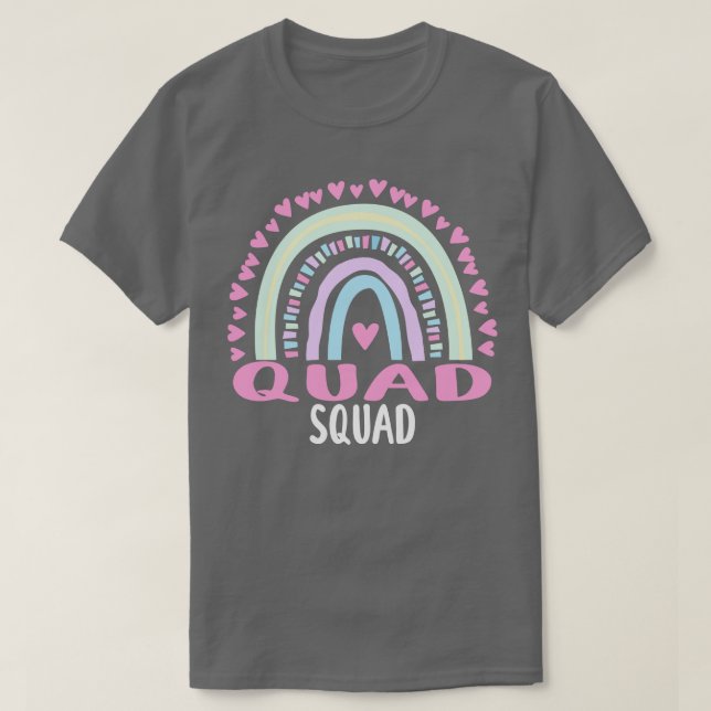 Camiseta Quad Squad Party Correspondendo Mulheres Valorizan (Frente do Design)
