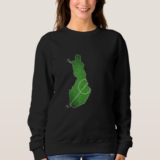 Camiseta Quadra de Futebol da Finlândia (Frente)