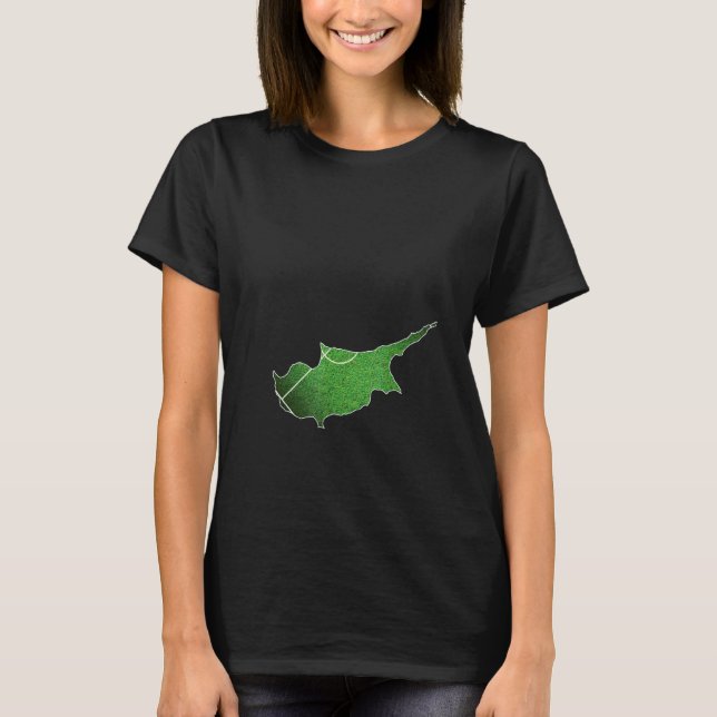 Camiseta Quadra de Futebol de Chipre (Frente)