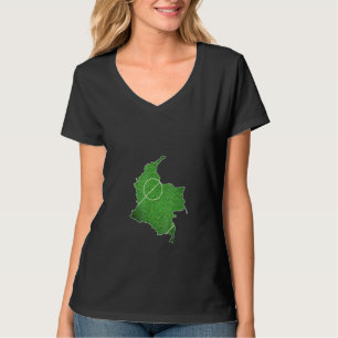 Camiseta Quadra de Futebol de Colômbia