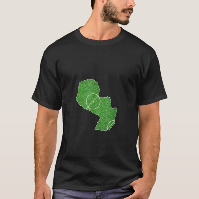 Camiseta Quadra de Futebol de Paraguai (Frente)