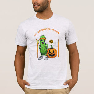 Camiseta Quadra de Pickleball do Dia das Bruxas Amantes de 