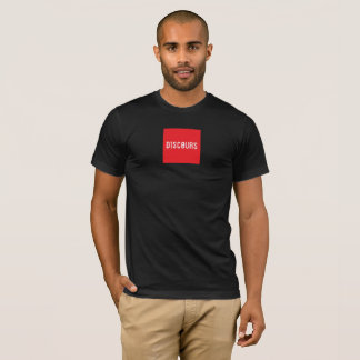 camiseta quadrada vermelha D1SC0URS