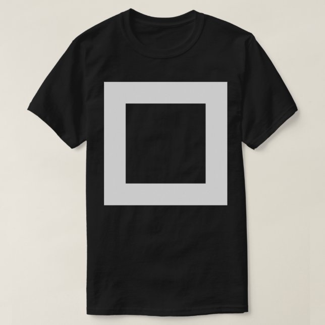 Camiseta Quadrado Branco (Frente do Design)