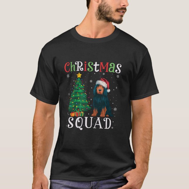 Camiseta Quadrado de Cachorro Português Meninas Natal Tr (Frente)
