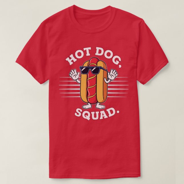 Camiseta Quadrado de Cachorro Quente (Frente do Design)