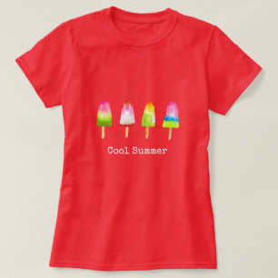 Camiseta Quadrado de gelo picante de verão