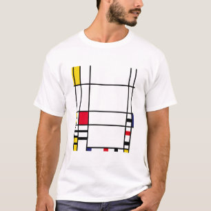 Camiseta Quadrado de Mondrian "Trafalgar " da arte
