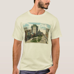 Camiseta Quadrado do cadillac, Detroit Michigan, vintage