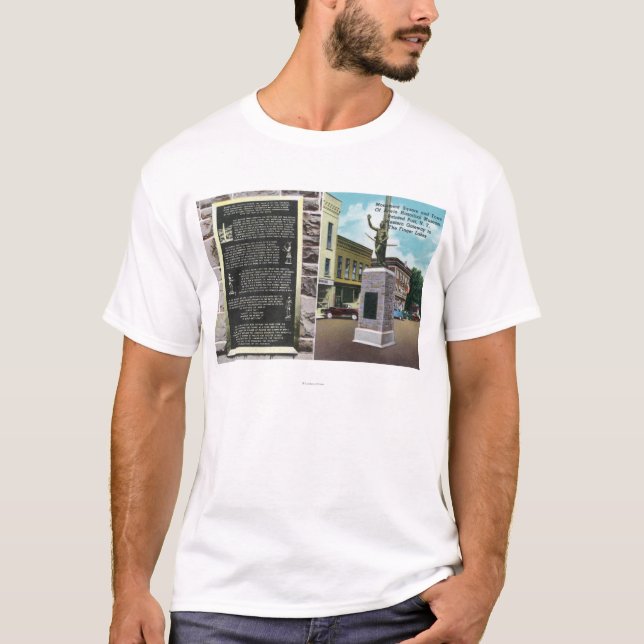 Camiseta Quadrado do monumento e museu histórico de Erwin (Frente)