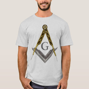 Camiseta Quadrado e compasso com todo o olho de vista