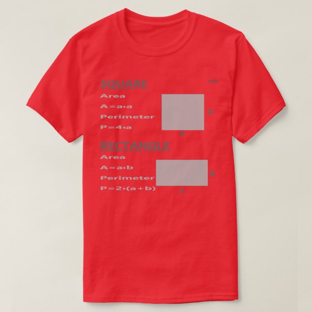 Camiseta Quadrado e retângulo (Frente do Design)
