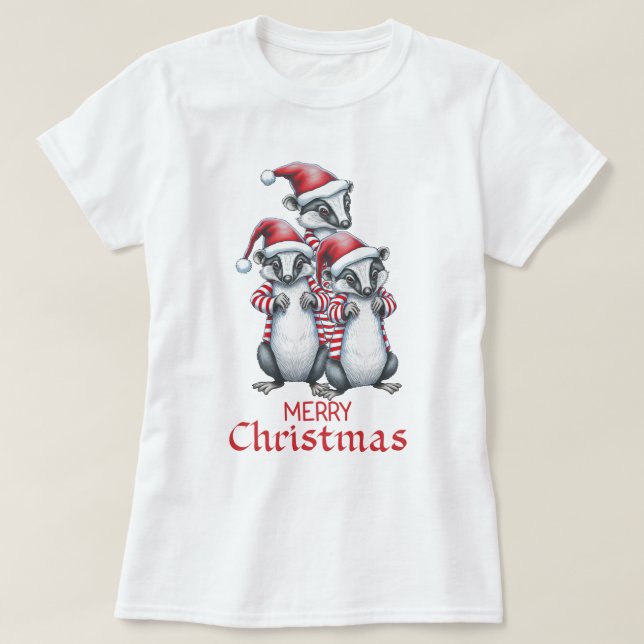 Camiseta Quadrado Feliz Natal Fitchew (Frente do Design)
