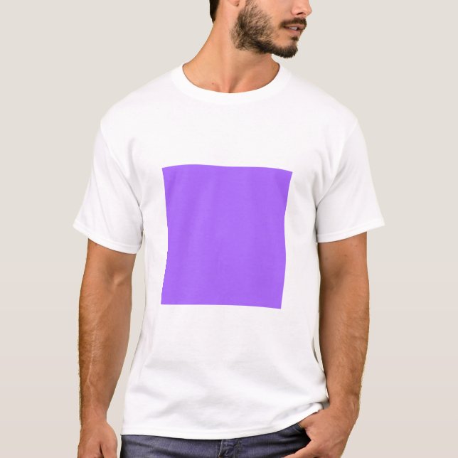 Camiseta Quadrado Simples - Violeta Azul (Frente)